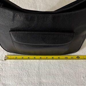 Black Leather Shoulder Bag
